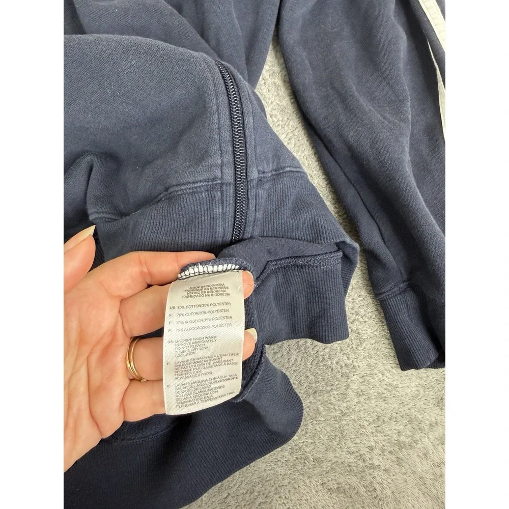 Vintage Y2K Adidas Full Zip Hoodie Men's Size 2XL Blue 3 Stripe
